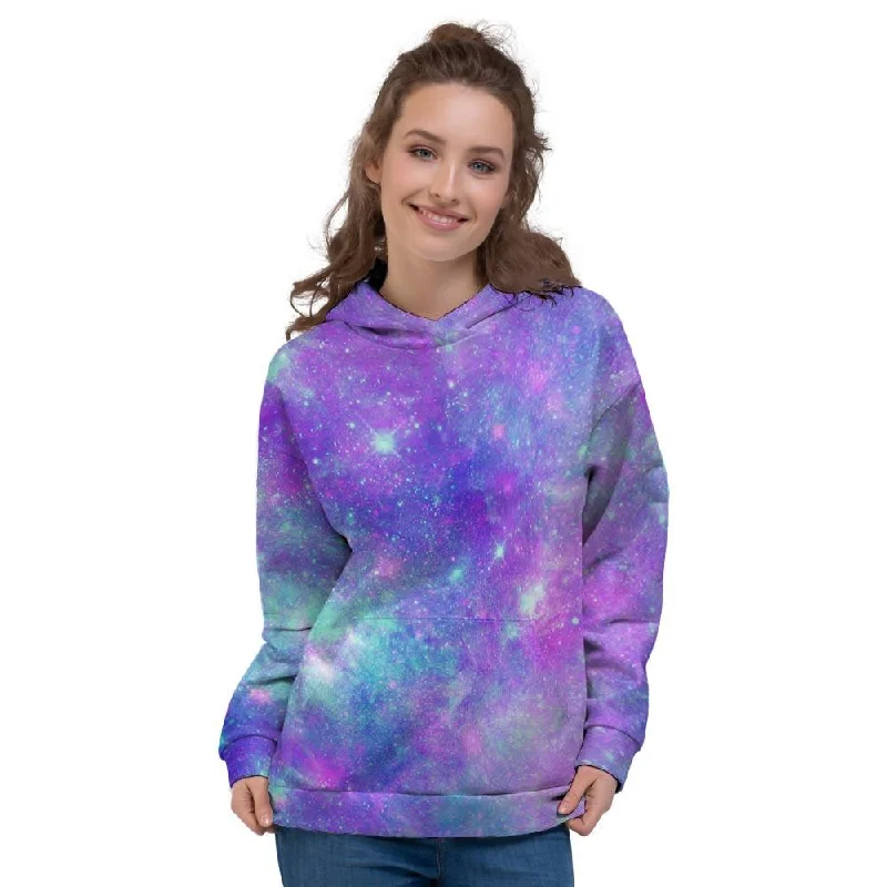 Best Seller Blue And Pink Galaxy Space Women's Hoodie