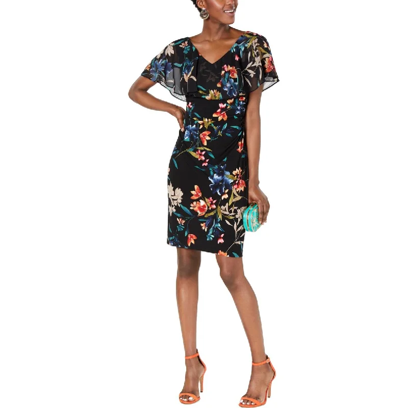 Flash Sale winter dressConnected Apparel Womens Floral Print Cape Sleeves Cocktail Dress Flash Sale winter dressConnected Apparel Womens Floral Print Cape Sleeves Cocktail Dress