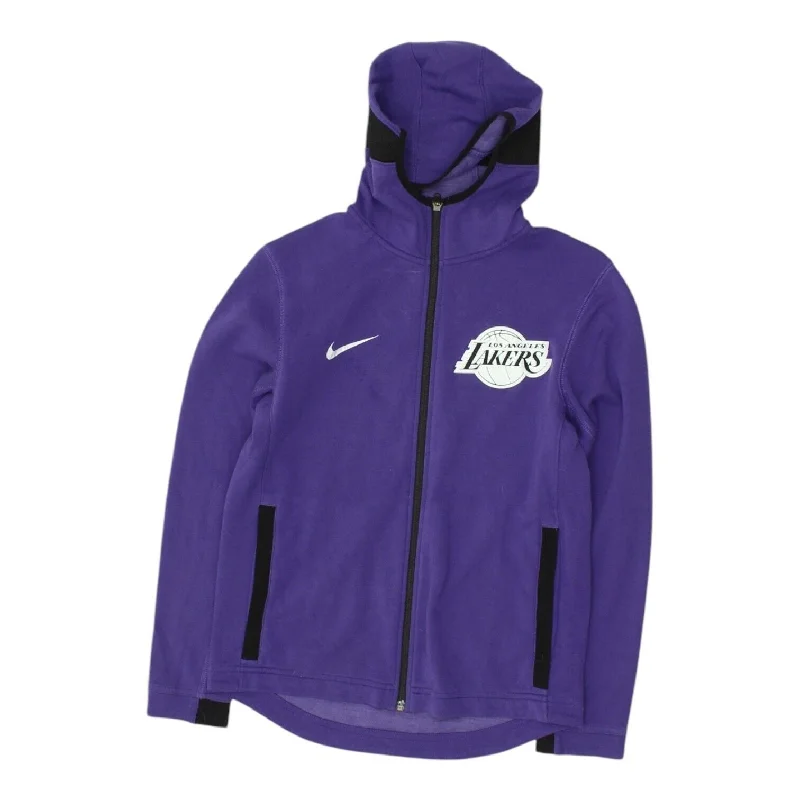 Deal Dash LA Lakers Womens Purple Nike Full Zip Hoodie | NBA Basketball Sportswear Hoody