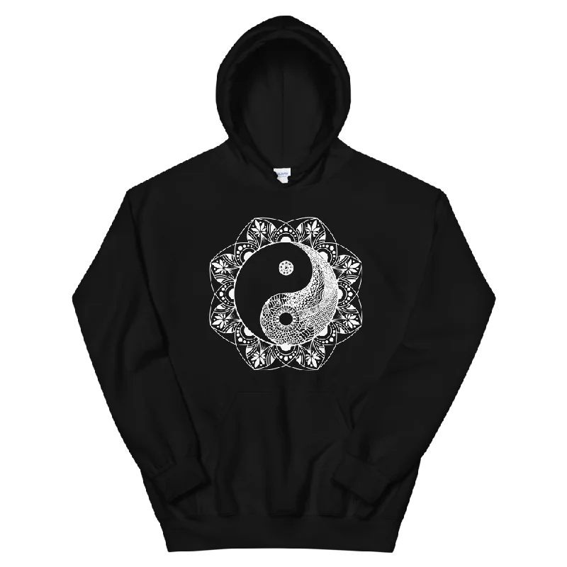 Value Deals Yinyang Mandala Graphic Hoodie