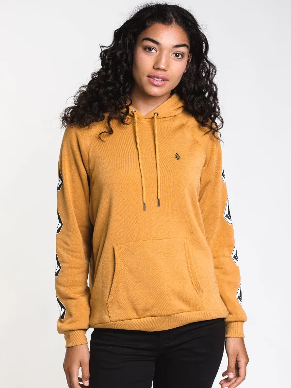 Weekend Deal WOMENS DEADLY STONES PULLOVER HOODIE- GOLD - CLEARANCE