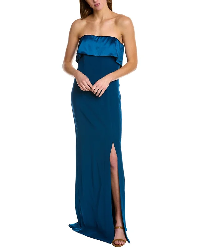 Major Savings flowy evening dressRene Ruiz Draped Neck Gown