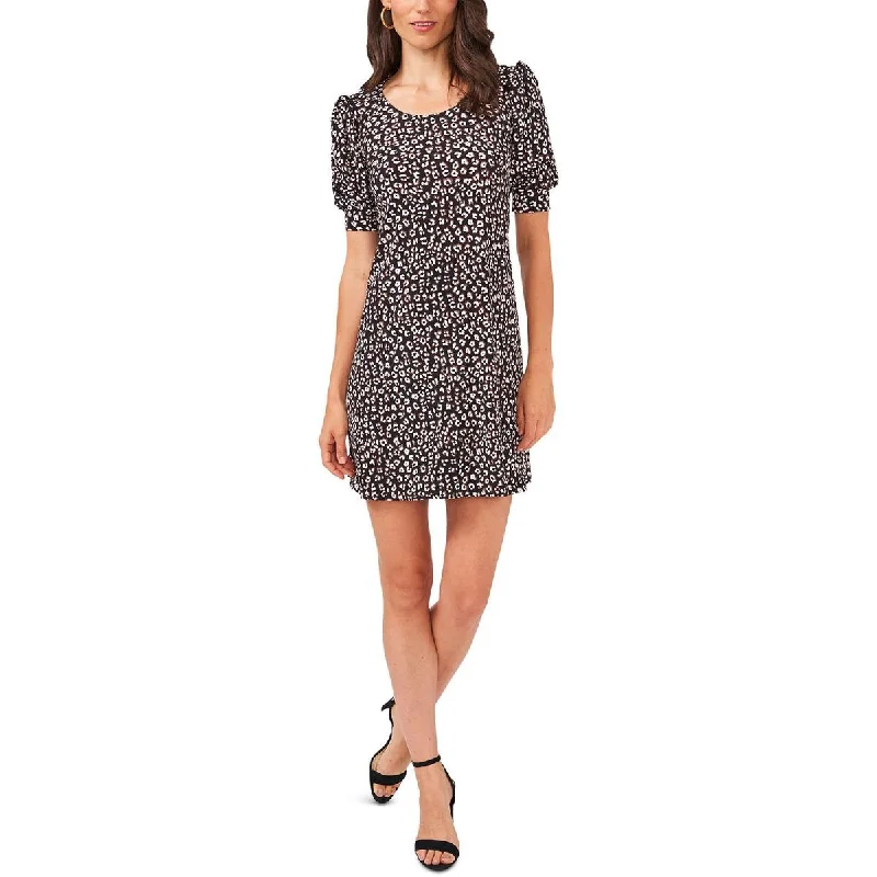 Steals and Deals velvet dressMSK Womens Petites Animal Print Mini Mini Dress