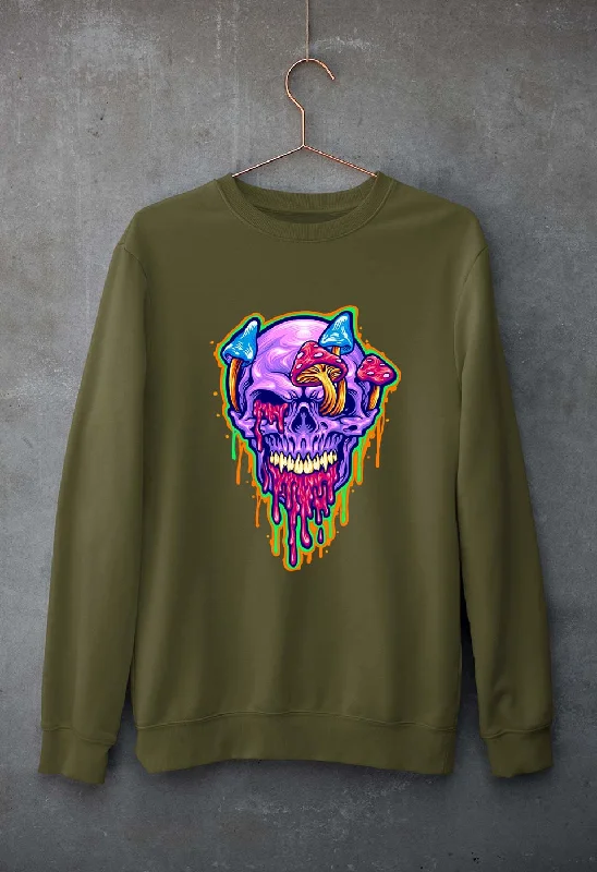 Value Deals athletic style hoodieTrippy Psychedelic Skull Unisex Sweatshirt for Men/Women