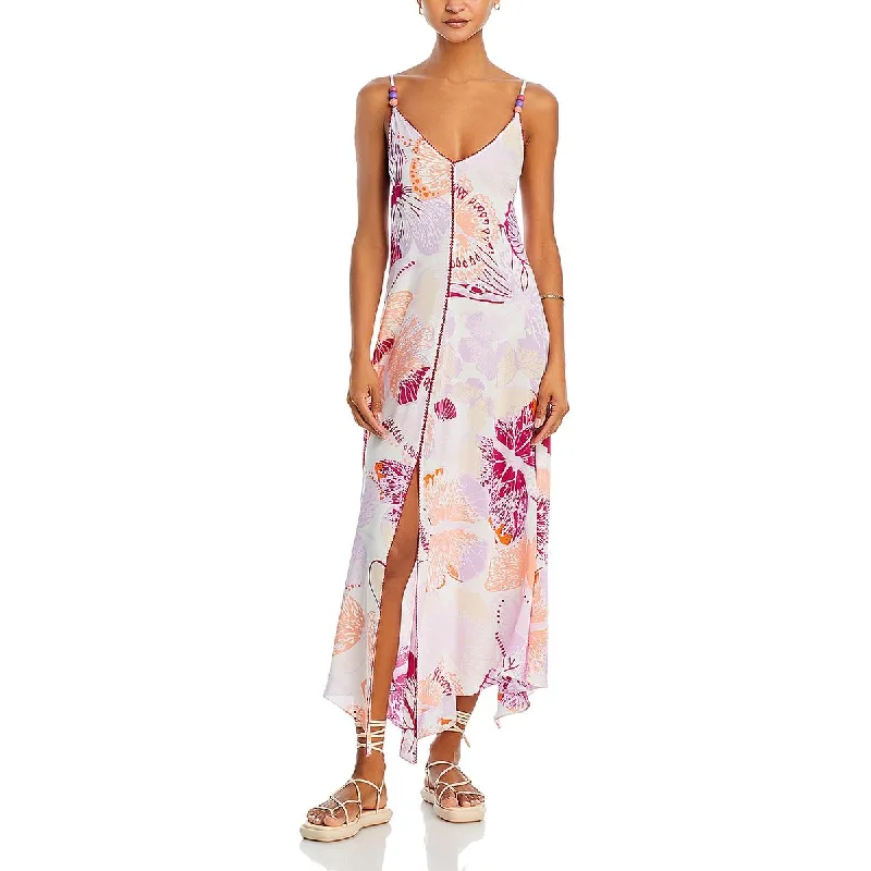 Best Deals satin dressPoupette St Barth Womens Printed Maxi Maxi Dress