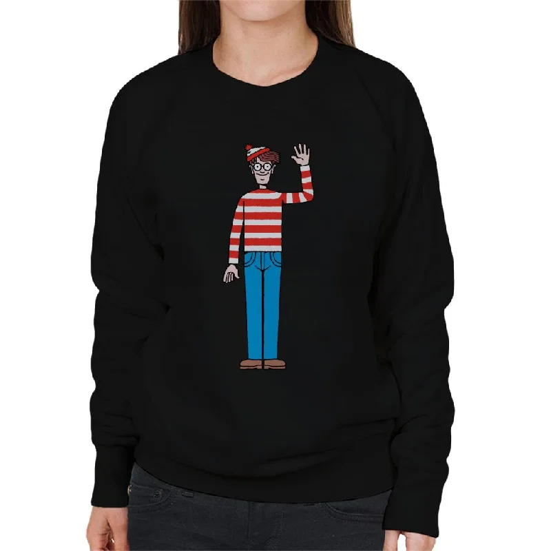 Limited Edition stylish performance hoodieWhere's Wally Waving Women's Sweatshirt