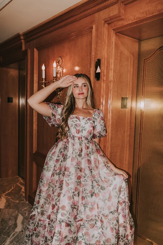 Instant Discount vintage dressONE LOVED BABE - Ruby Blossom Dress