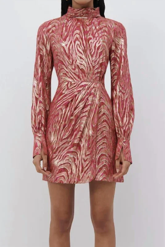 Bargain Prices casual dressHalen Mini Dress In Bougainvillea Metallic Moire
