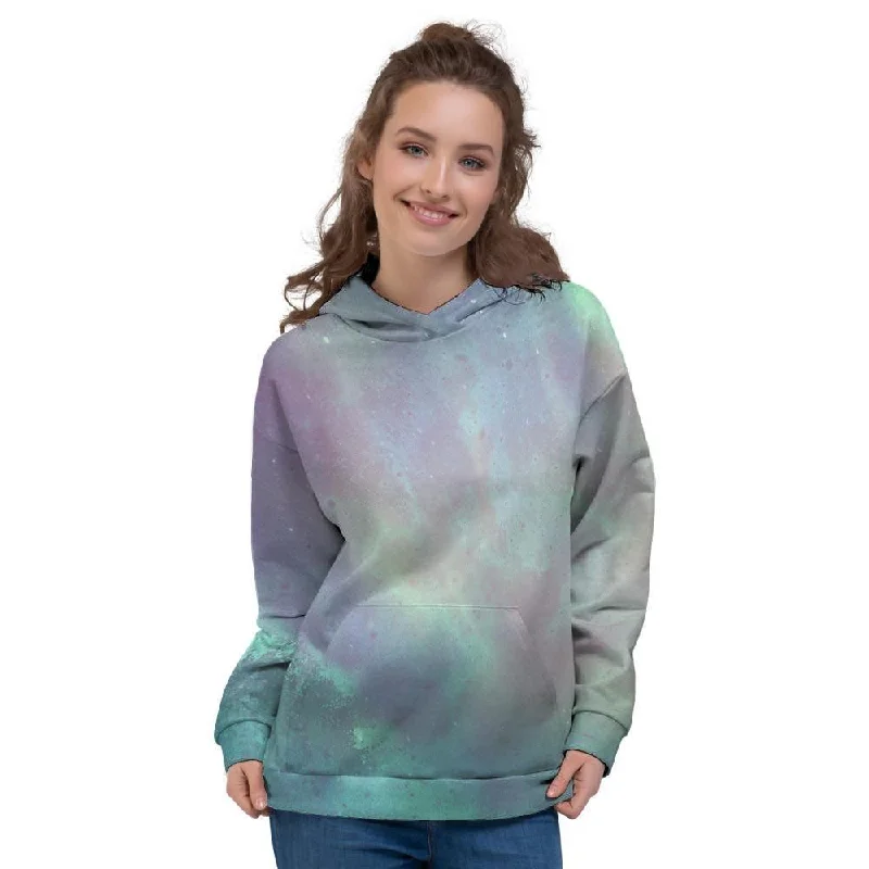 New Deals Green Galaxy Space Women's Hoodie