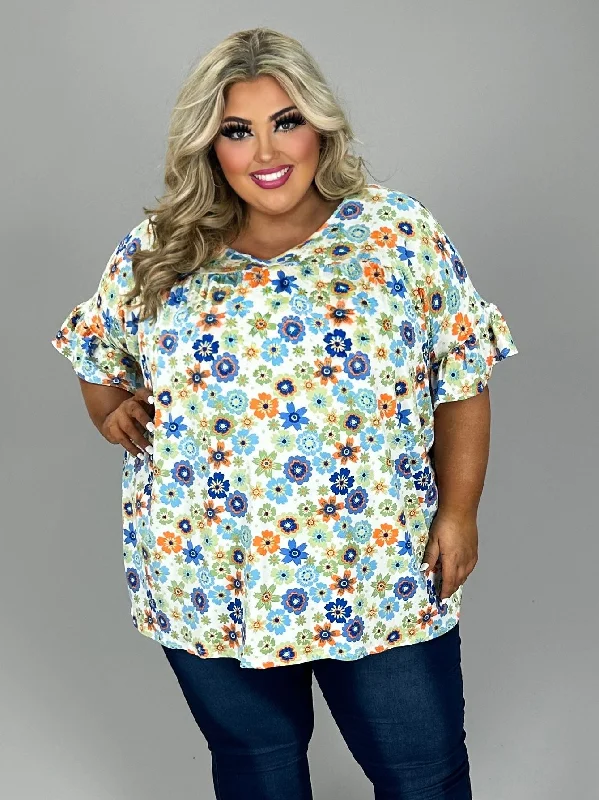 Can't Miss casual midi dress23 PSS {Elegance In Bloom} Ivory/Blue Floral V-Neck Tunic EXTENDED PLUS SIZE 4X 5X 6X Can't Miss casual midi dress23 PSS {Elegance In Bloom} Ivory/Blue Floral V-Neck Tunic EXTENDED PLUS SIZE 4X 5X 6X