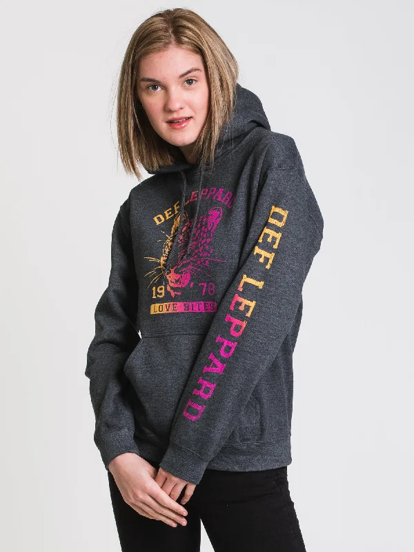 Act Fast GOODIE TWO SLEEVE LOVE BITES DEF LEOPARD PULLOVER HOODIE  - CLEARANCE