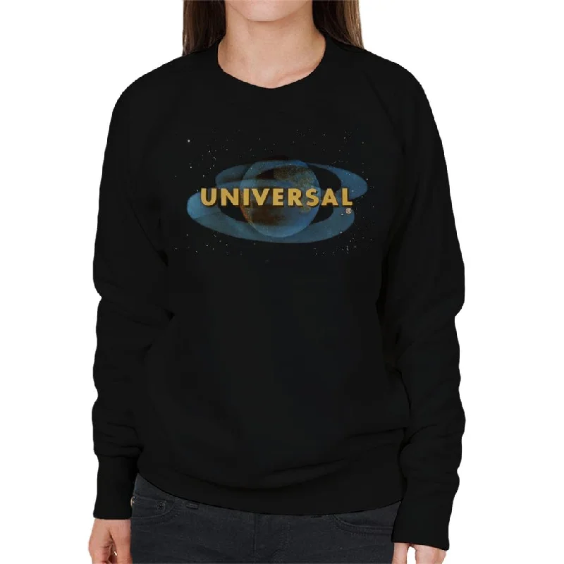 Don't Wait sleek sports hoodieUniversal Pictures Space Logo Women's Sweatshirt