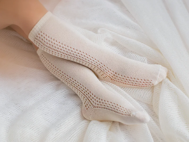 Super Savings floral wrap dressSpike Crochet Knee Socks