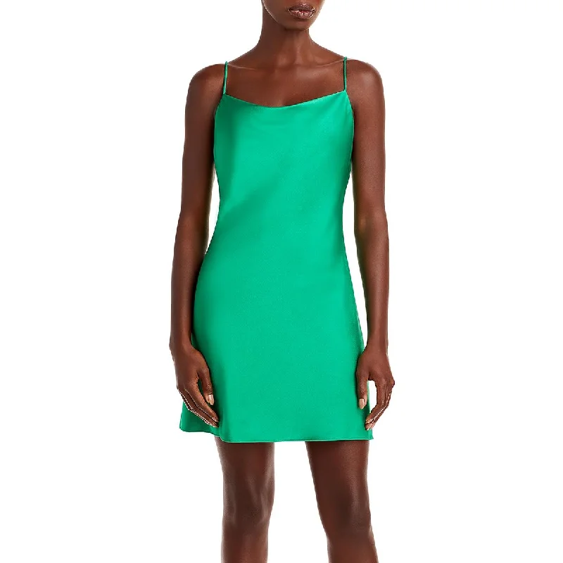 New Arrival structured dressAlice and Olivia Womens Mini Cowl Neck Slip Dress