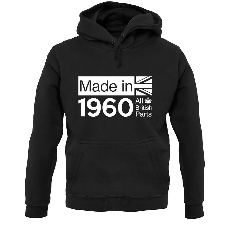 Mega Sale Made In 1960 All British Parts Crown Unisex Hoodie