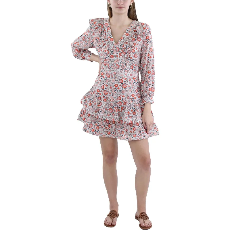 Hot Deal fitted dressVineyard Vines Womens Ivy Silk Blend Floral Mini Dress