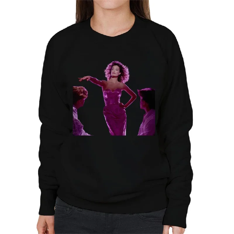 Warehouse Sale high-performance athletic hoodieWeird Science Lisa Wearing Pink Dress Women's Sweatshirt