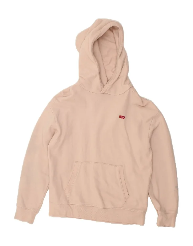 Great Bargains LEVI'S Mens Hoodie Jumper XS Pink Cotton