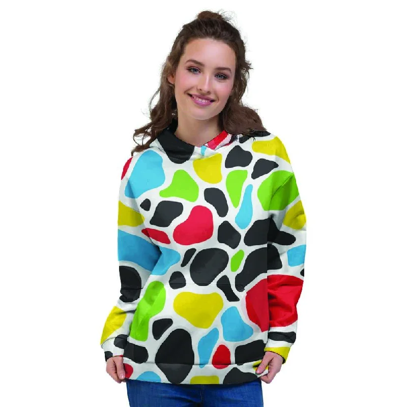 Price Cut Colorful Cow Print Women's Hoodie