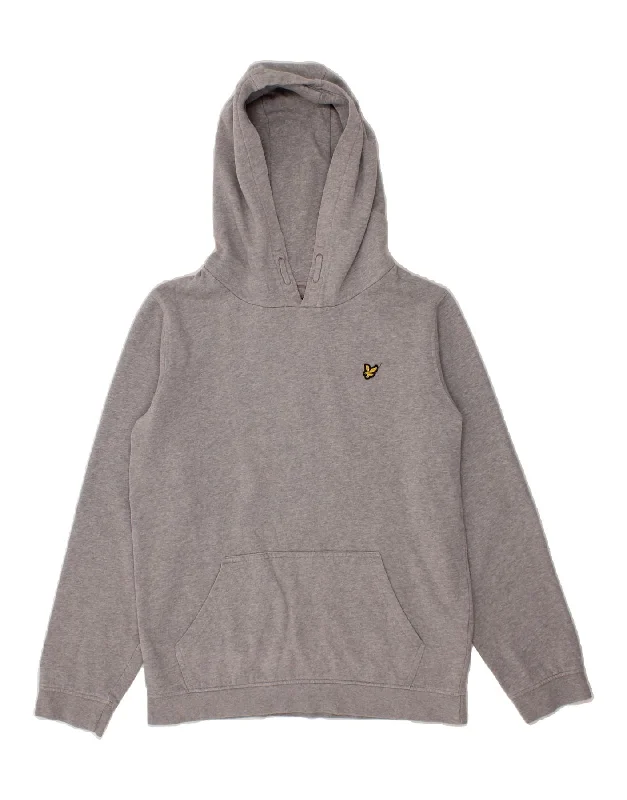 Factory Direct Sale LYLE & SCOTT Boys Hoodie Jumper 15-16 Years Grey Cotton