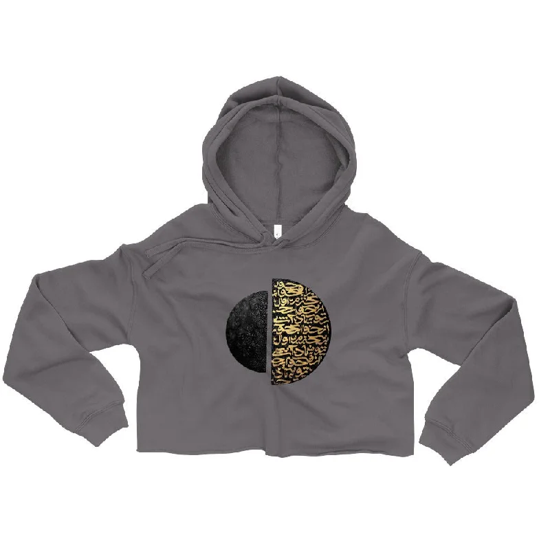 The Best Prices GOLDEN CALLIGRAPHY Women's Crop Hoodie