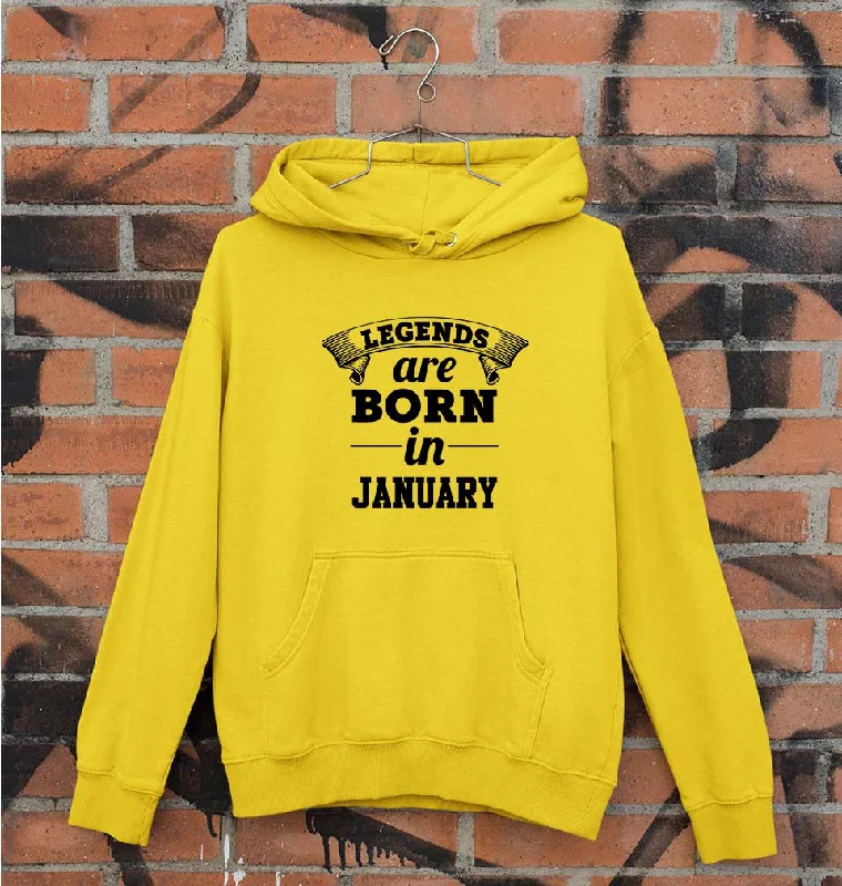 Warehouse Sale fashion hooded jacketLegends are Born in January Unisex Hoodie for Men/Women