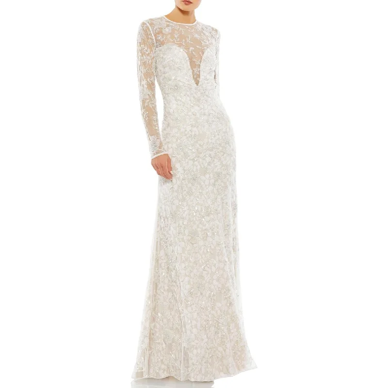 Exclusive Online Offer oversized dressMac Duggal Womens Embellished Beaded Evening Dress