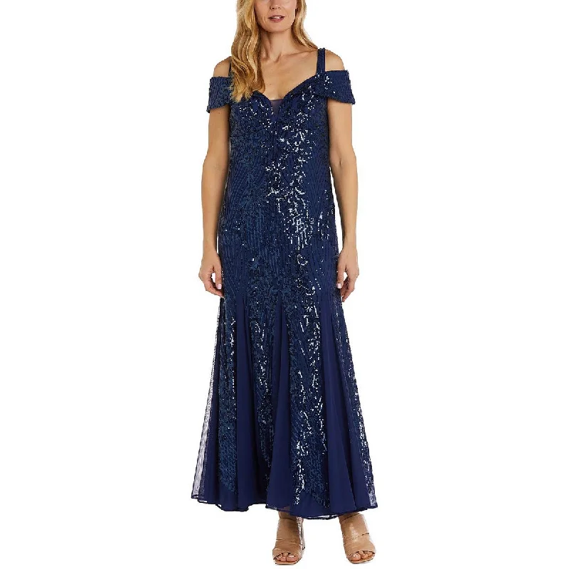 Discount Extravaganza fitted bodycon dressR&M Richards Womens Sequined Cold Shoulder Evening Dress Discount Extravaganza fitted bodycon dressR&M Richards Womens Sequined Cold Shoulder Evening Dress