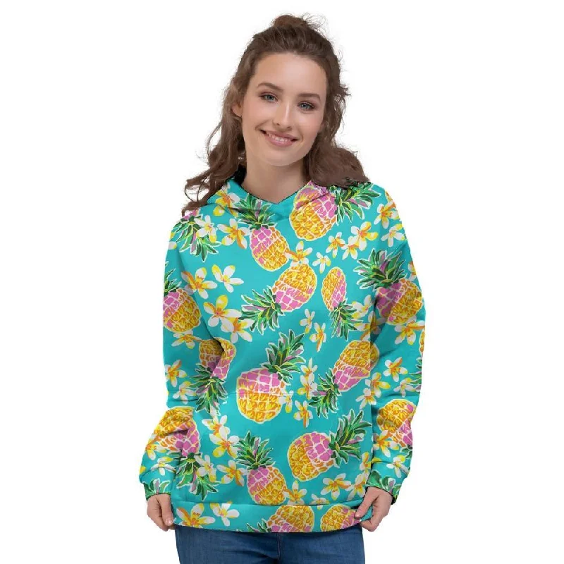 Value Deals Hawaiian Pineapple Print Women's Hoodie