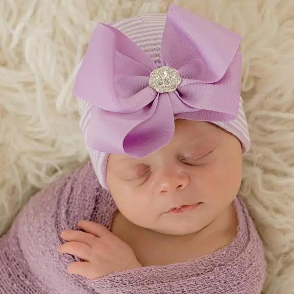 Price Smash layered dressIly Bean Purple Newborn Hat
