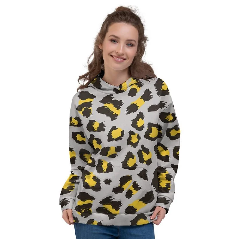 Instant Savings Grey Leopard Women's Hoodie