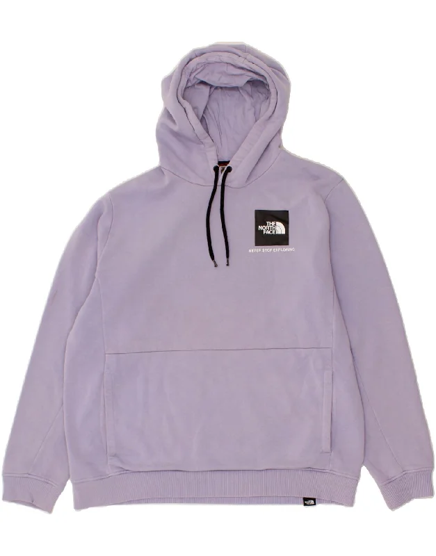 Steals and Deals THE NORTH FACE Mens Hoodie Jumper XL Purple Cotton