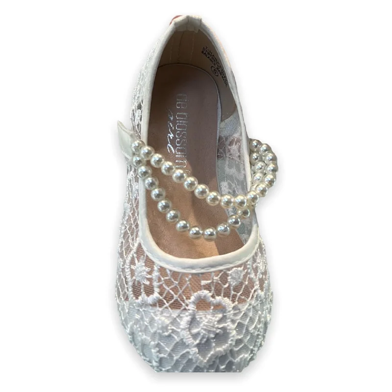 Clearance Items floral midi dressHarper White Lace Flat