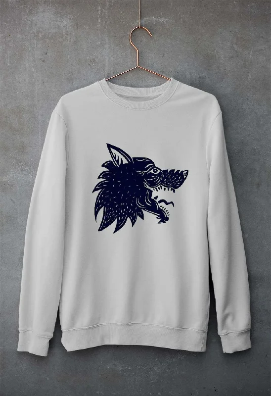 Extra Savings trendy fitness sweatshirtWolf Unisex Sweatshirt for Men/Women