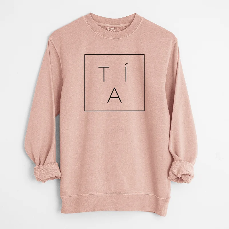 Amazing Deals contemporary fitness sweatshirtTia Boxed - Unisex Pigment Dyed Crew Sweatshirt