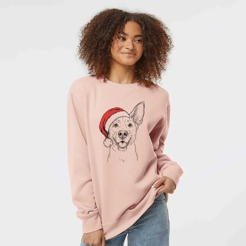 Today Only athletic casual sweatshirtSanta Rumley the Kelpie Mix - Unisex Pigment Dyed Crew Sweatshirt