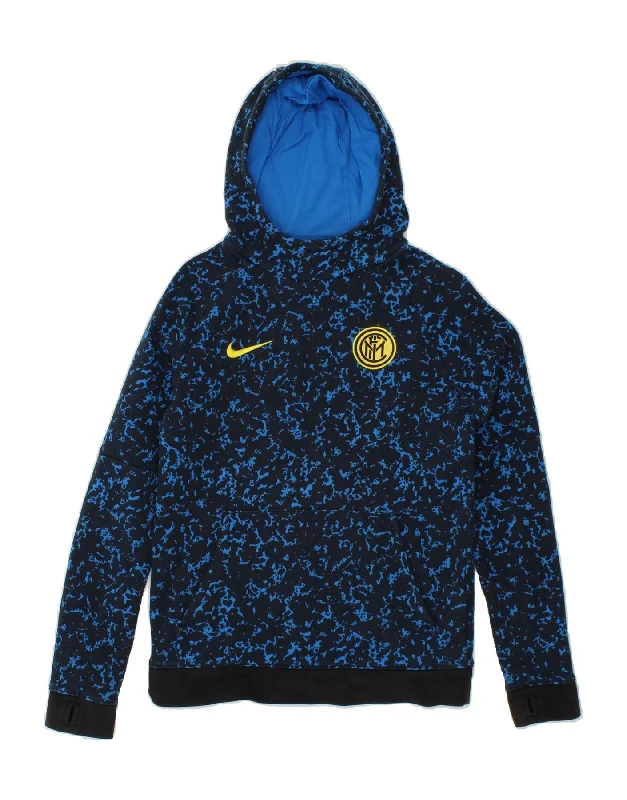 Buy Now NIKE Boys Real Madrid Hoodie Jumper 12-13 Years Large Navy Blue Camouflage