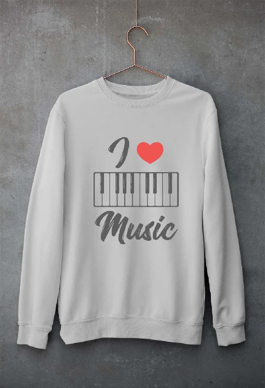 Bonus Savings breathable workout hoodieLove Music Piano Unisex Sweatshirt for Men/Women