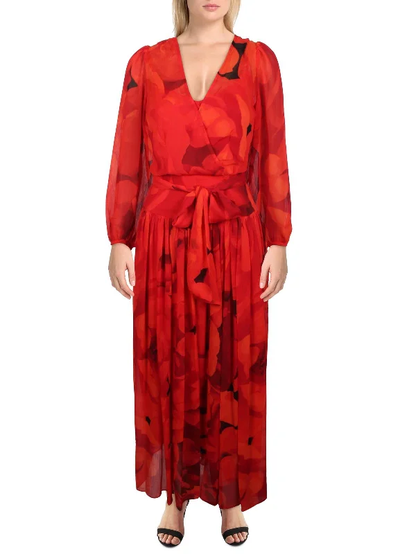 Sale Event casual evening dressWomens Belted Long Maxi Dress