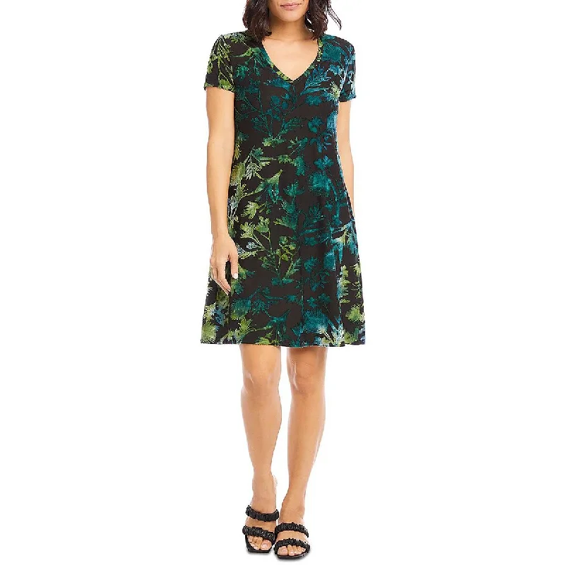 Overstock chic dressKaren Kane Womens V Neck Midi T-Shirt Dress