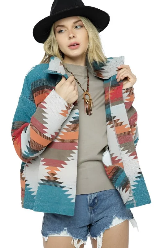 Today’s Special lightweight puffer jacketSoft Comfy Lightweight Aztec Pattern Jacket