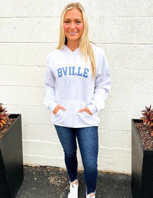 Limited Stock minimal style jacketJAC's BVILLE Hoodie Ash