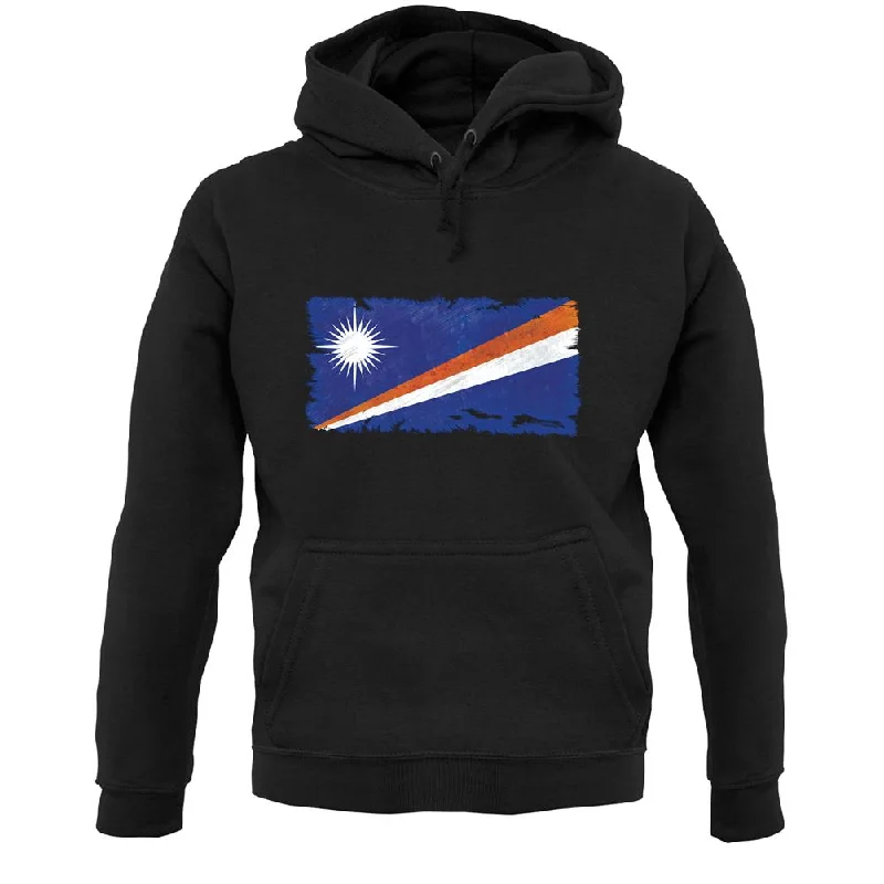 Bonus Savings Marshall Islands Grunge Style Flag Unisex Hoodie
