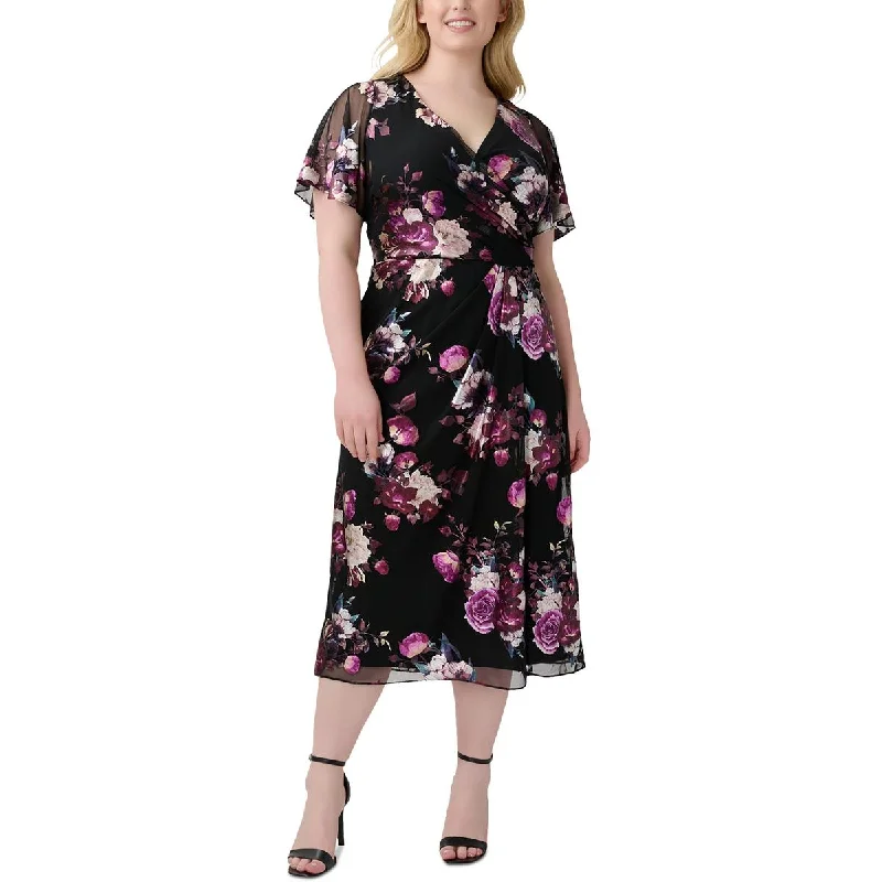 Price Blitz high-waisted dressAdrianna Papell Womens Foiled Floral Cocktail And Party Dress Price Blitz high-waisted dressAdrianna Papell Womens Foiled Floral Cocktail And Party Dress