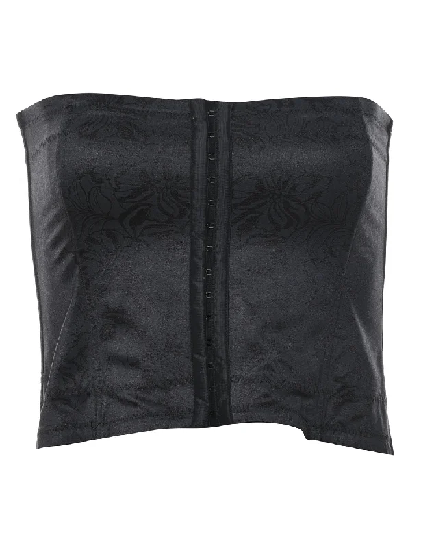 Grand Opening Sale modern outdoor jacketJacquard Pattern Bustier Style Bandeau  - S