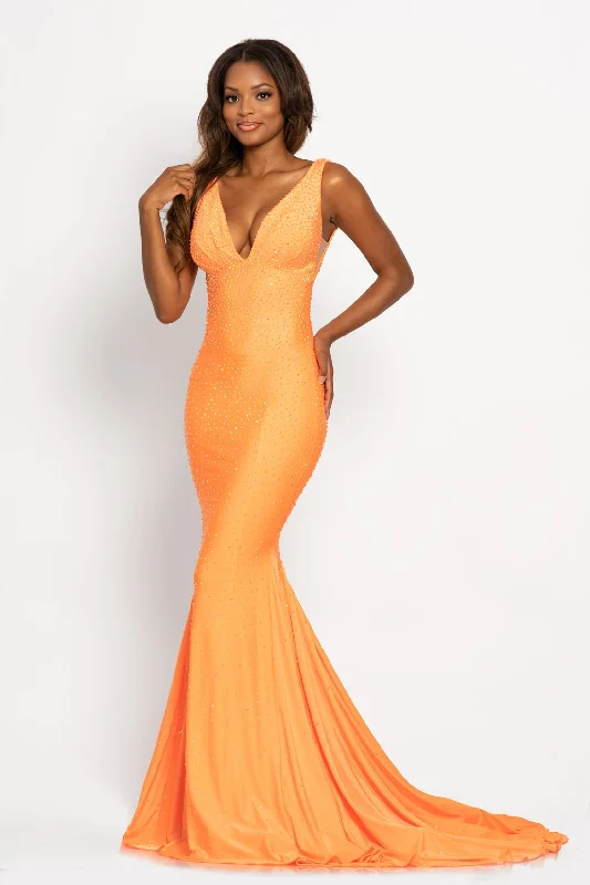 Super Deal minimalistic dressJohnathan Kayne 9213 Size 14 Crystal Lycra Long Fitted Prom Dress Sherbet Super Deal minimalistic dressJohnathan Kayne 9213 Size 14 Crystal Lycra Long Fitted Prom Dress Sherbet