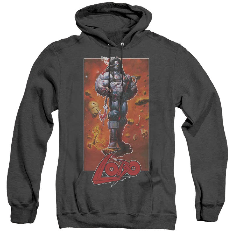 Quick Sale vintage hoodieLobo Lobo Pose - Heather Pullover Hoodie