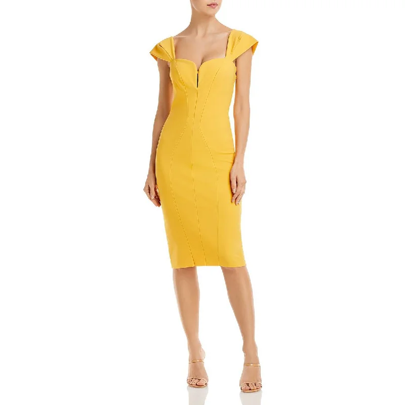Buy More, Save More summer floral dressChiara Boni Womens Stretch Cap Sleeve Bodycon Dress