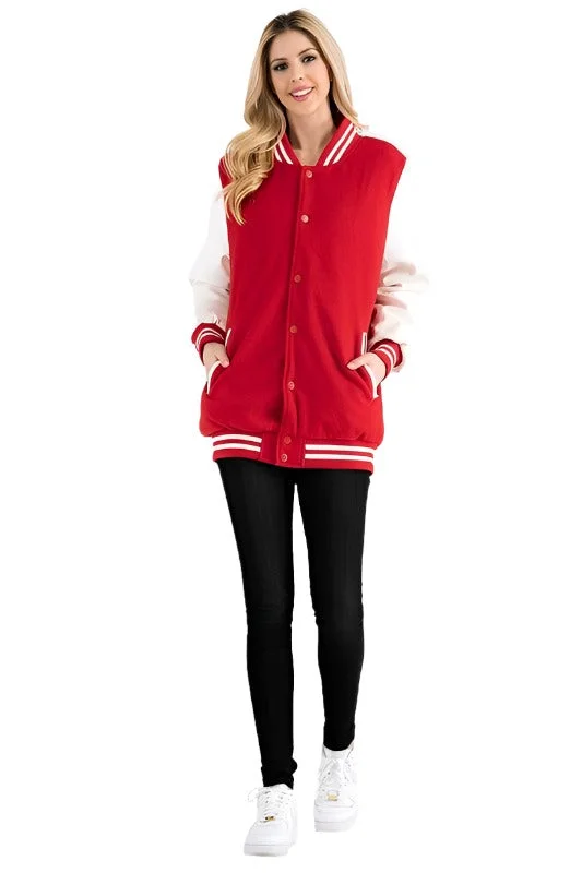Bargain Prices leather style jacketBoyfriend OverSize Letterman Jacket