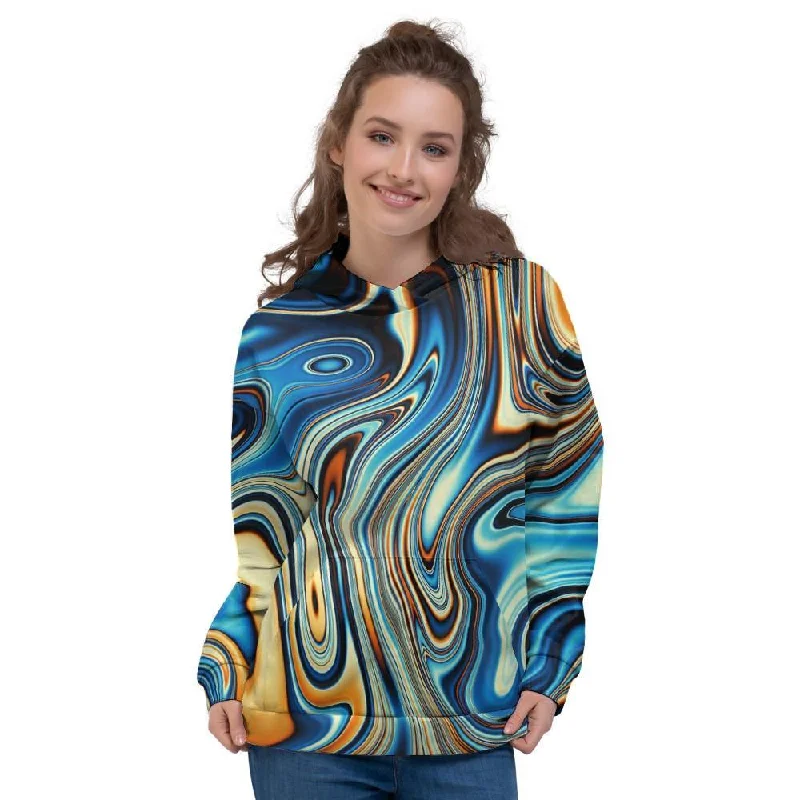 Must-Have Deals Abstract Wavy Psychedelic Women's Hoodie